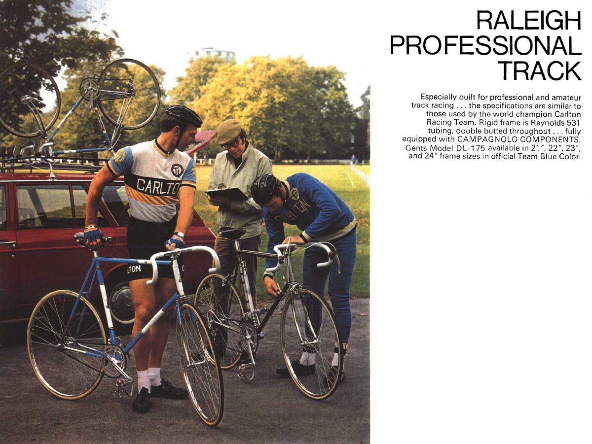 1972 Raleigh Professional Track Brochure